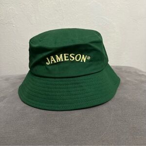 Jameson Whiskey Bucket Hat Cap Green Cotton Logo